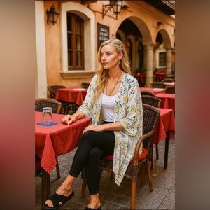 Maurice’s Floral Swiss dot Kimono Cardigan 👘